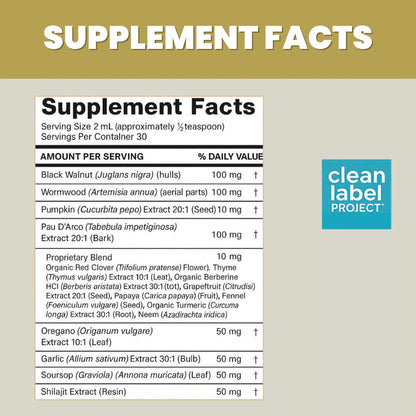 Black Walnut Wormwood Parasite Cleanse